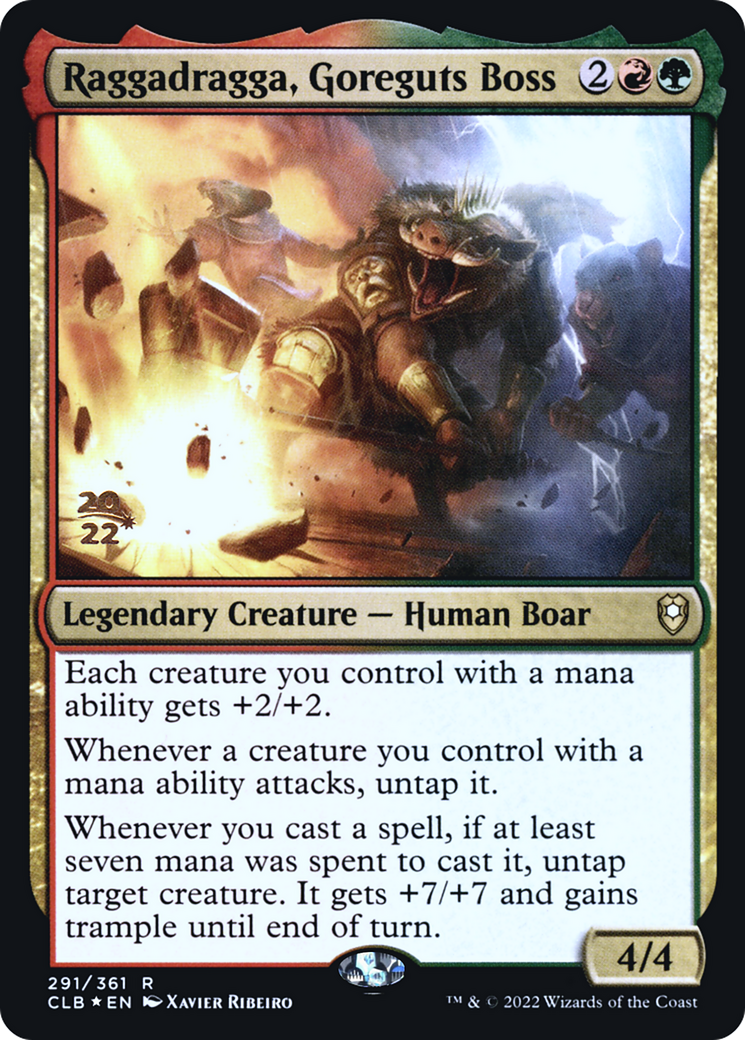 Raggadragga, Goreguts Boss (PRE-291S) - Battle for Baldur's Gate Promos Foil