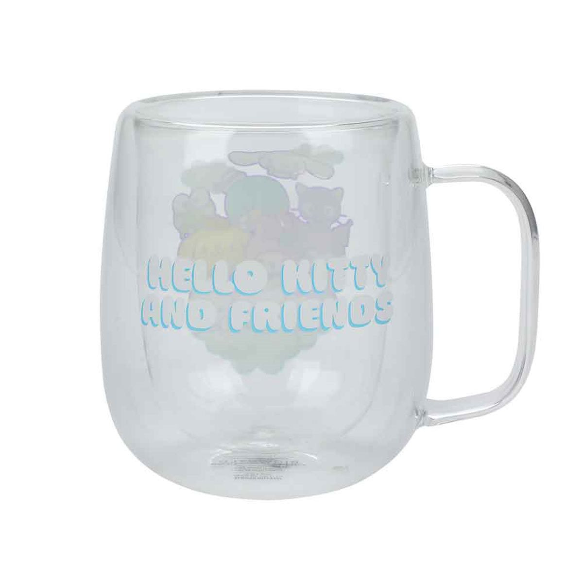 Hello Kitty & Friends 11 oz. Double Wall Glass Mug - Collectors World Toys