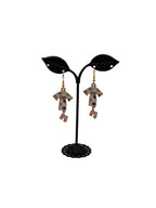 Robe and slipper earrings