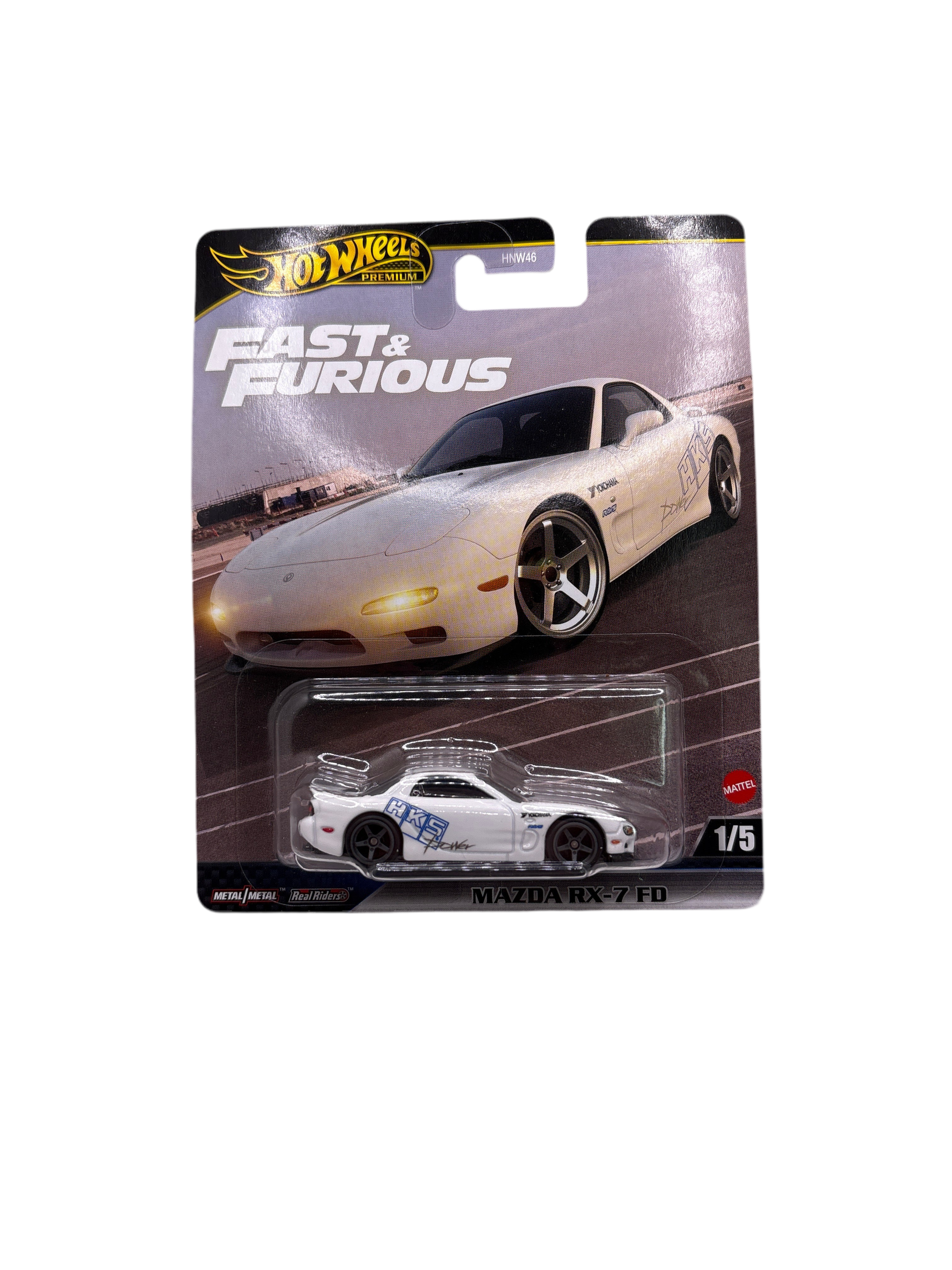 Hot Wheels Mazda RX-7 FD Diecast White Main image