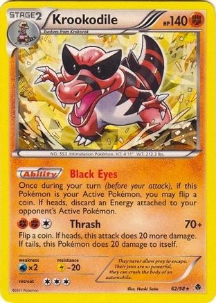 Krookodile (BW Emerging Powers) 062/098 - Deck Exclusives Holofoil