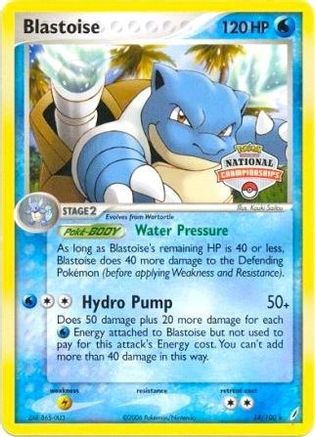 Blastoise (National Championships) 014/100 - League & Championship Cards