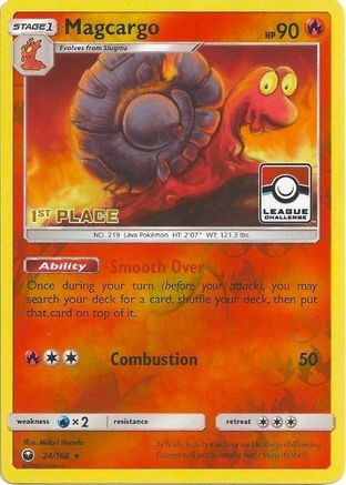 Magcargo 024/168 - League & Championship Cards - Reverse Holofoil