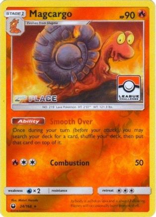 Magcargo 024/168 - League & Championship Cards - Reverse Holofoil