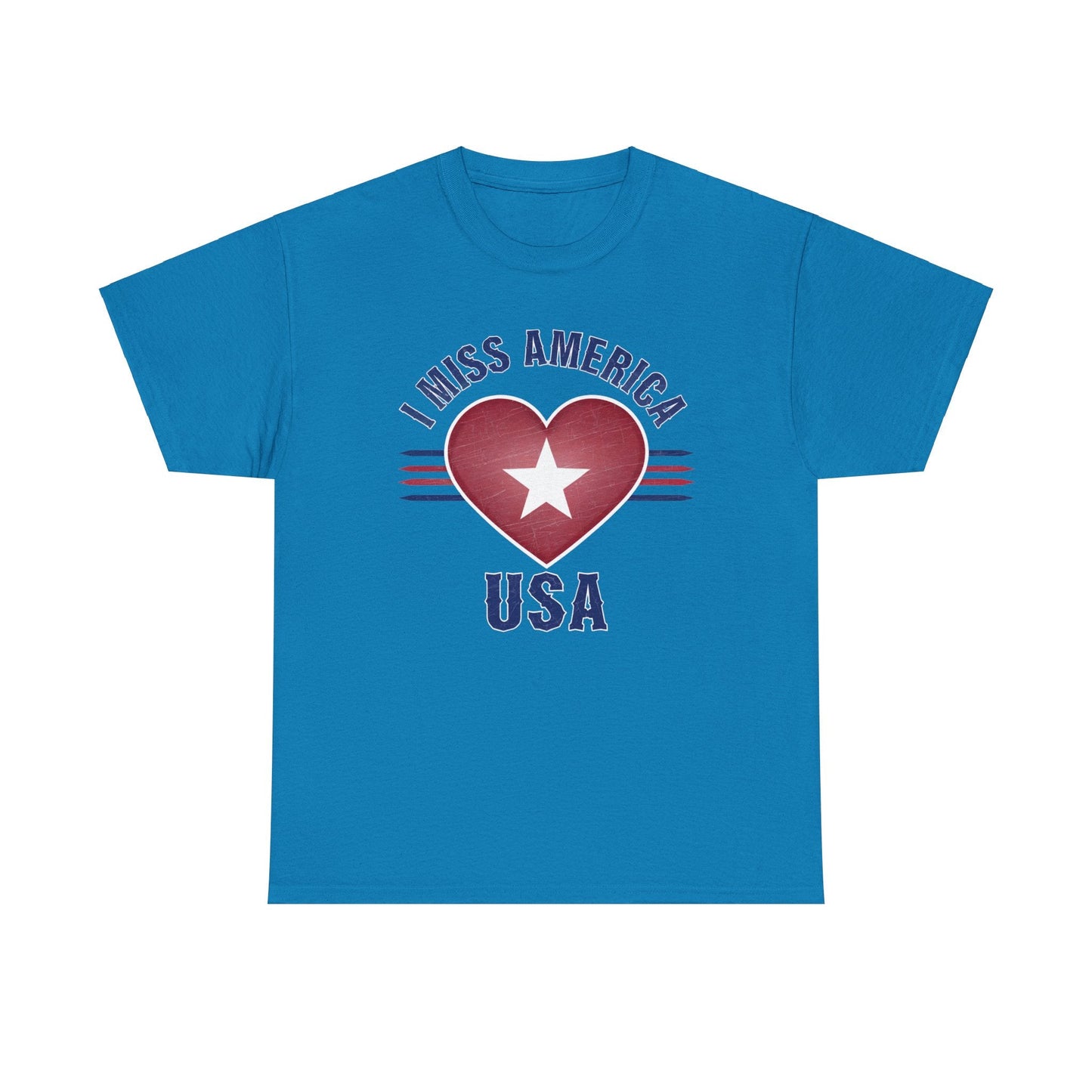 "I Miss America" Heart Unisex Heavy Cotton Tee