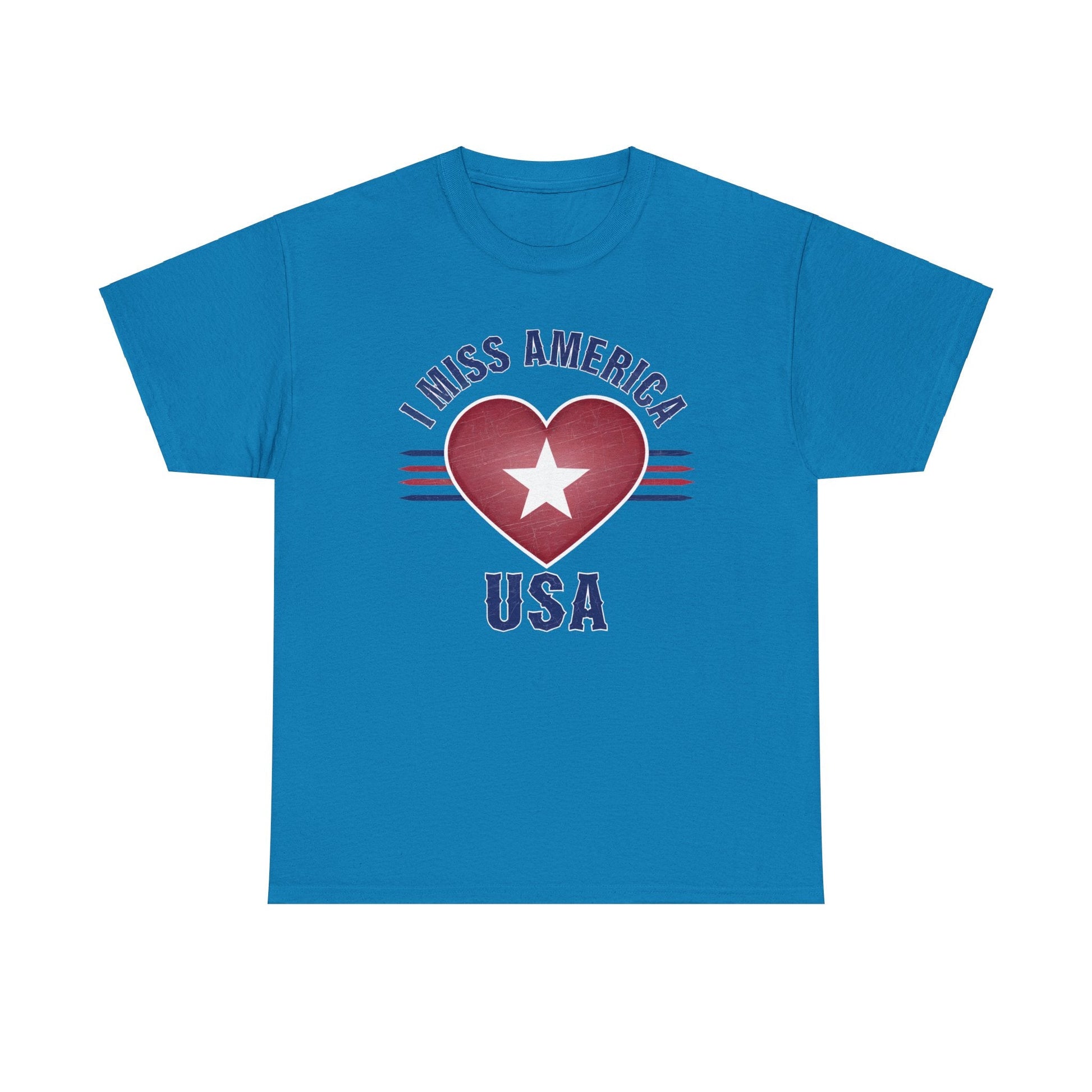 "I Miss America" Heart Unisex Heavy Cotton Tee