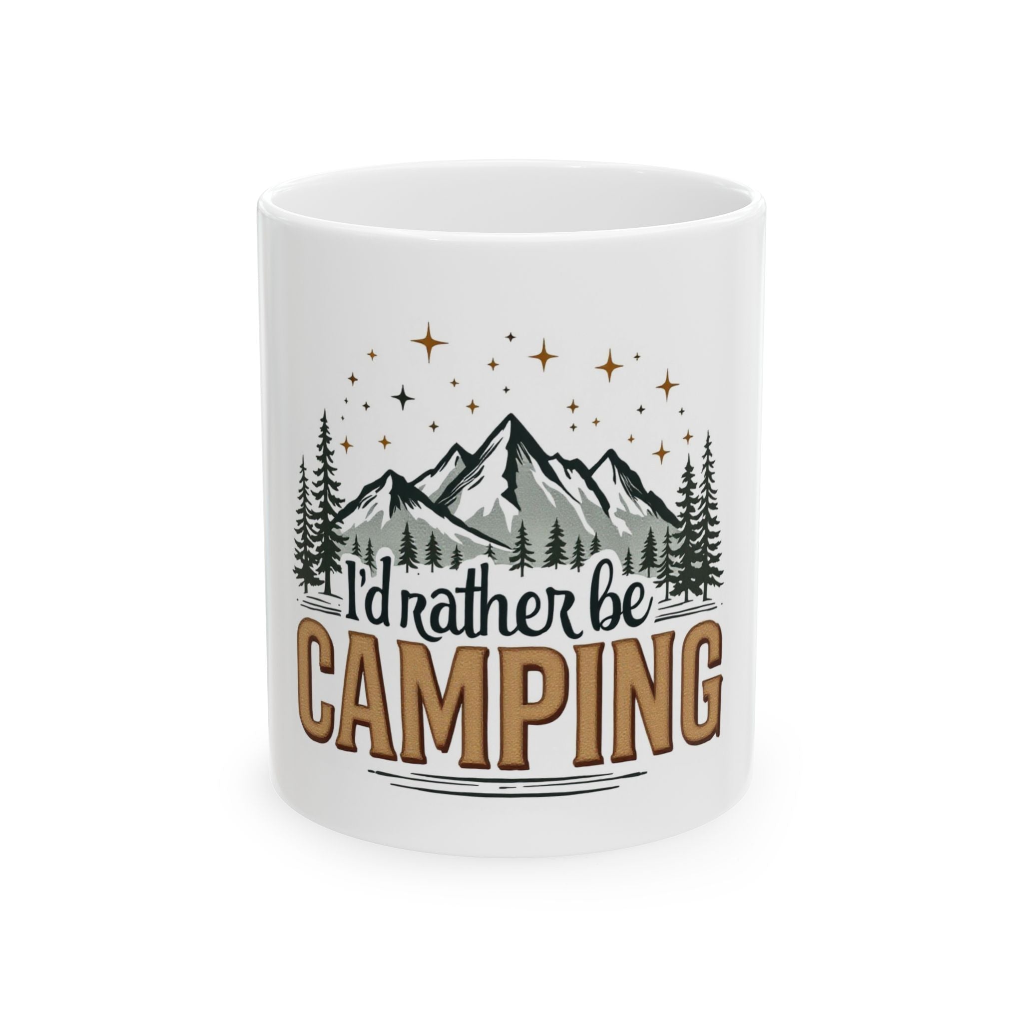 Mug - I'd Rather Be Camping Ceramic Mug