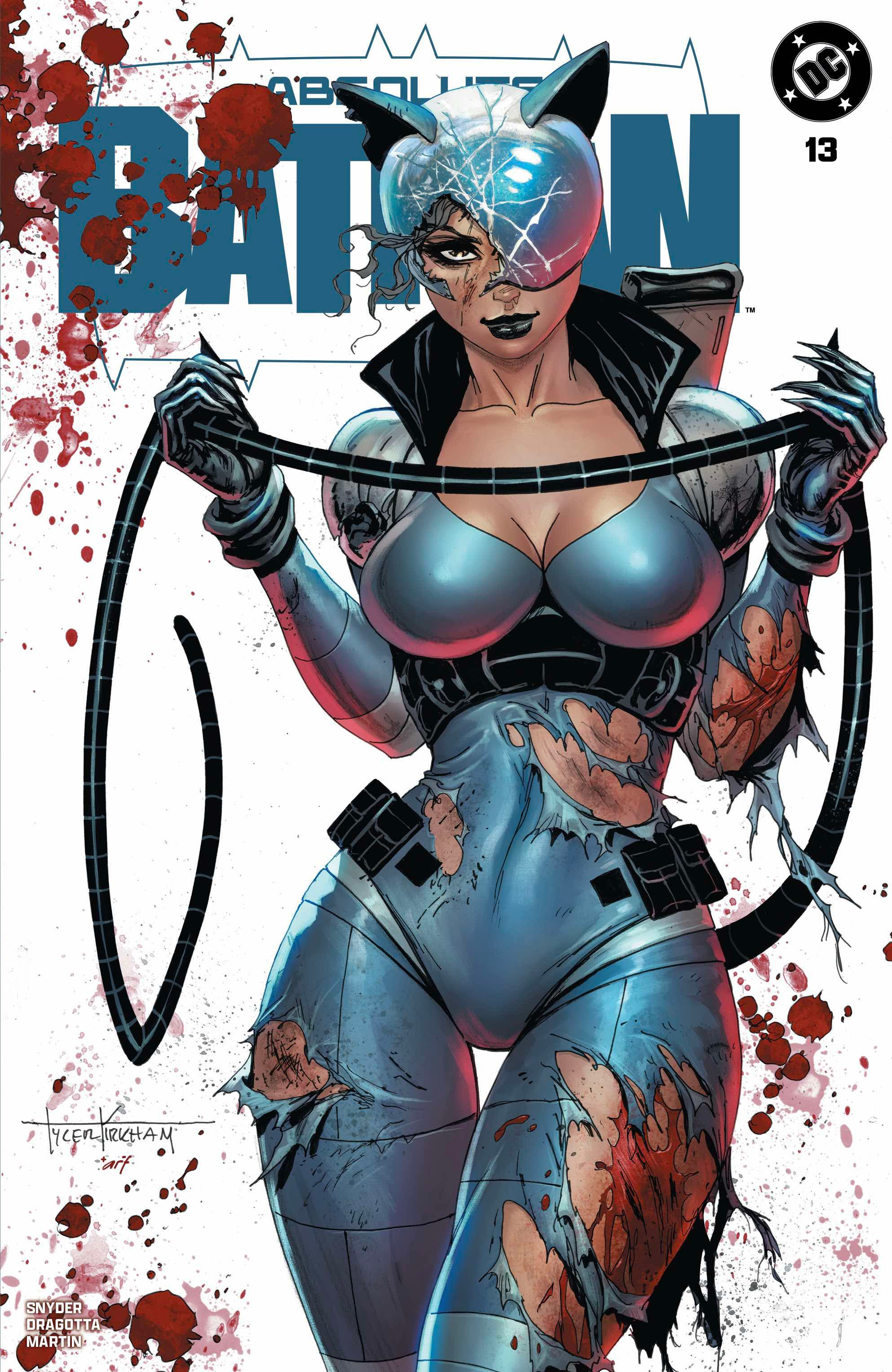 ABSOLUTE BATMAN #13 TYLER KIRKHAM EXCLUSIVE BATLLE DAMAGED CATWOMAN VAR (10/08/2025) Main image