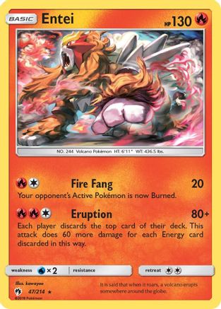 Entei 047/214 - SM  Lost Thunder