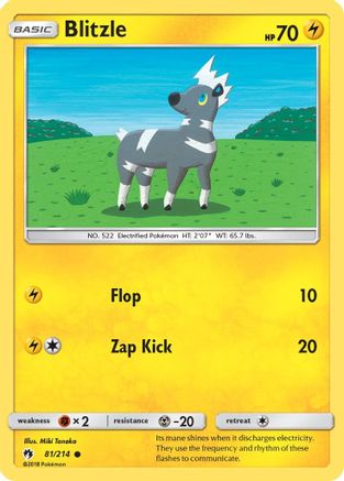 Blitzle 081/214 - SM  Lost Thunder Main image
