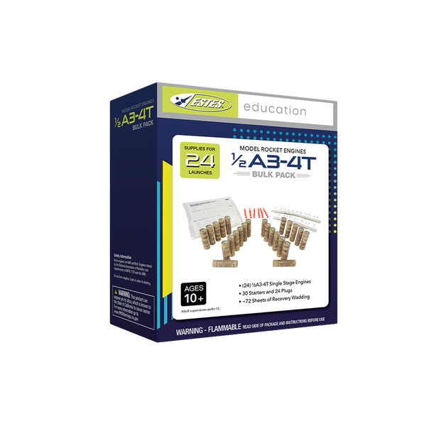 1/2A3-4T Model Rocket Engines, Bulk Pack (24pk)