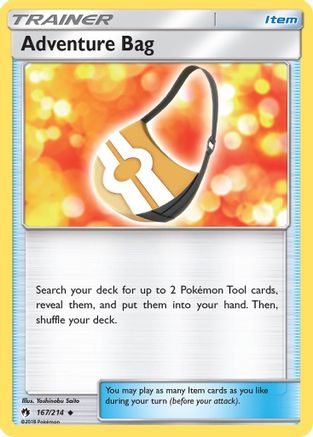 Adventure Bag 167/214 - SM  Lost Thunder Reverse Holofoil Main image