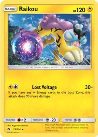 Raikou (SM Lost Thunder) 079/214 - Deck Exclusives Holofoil