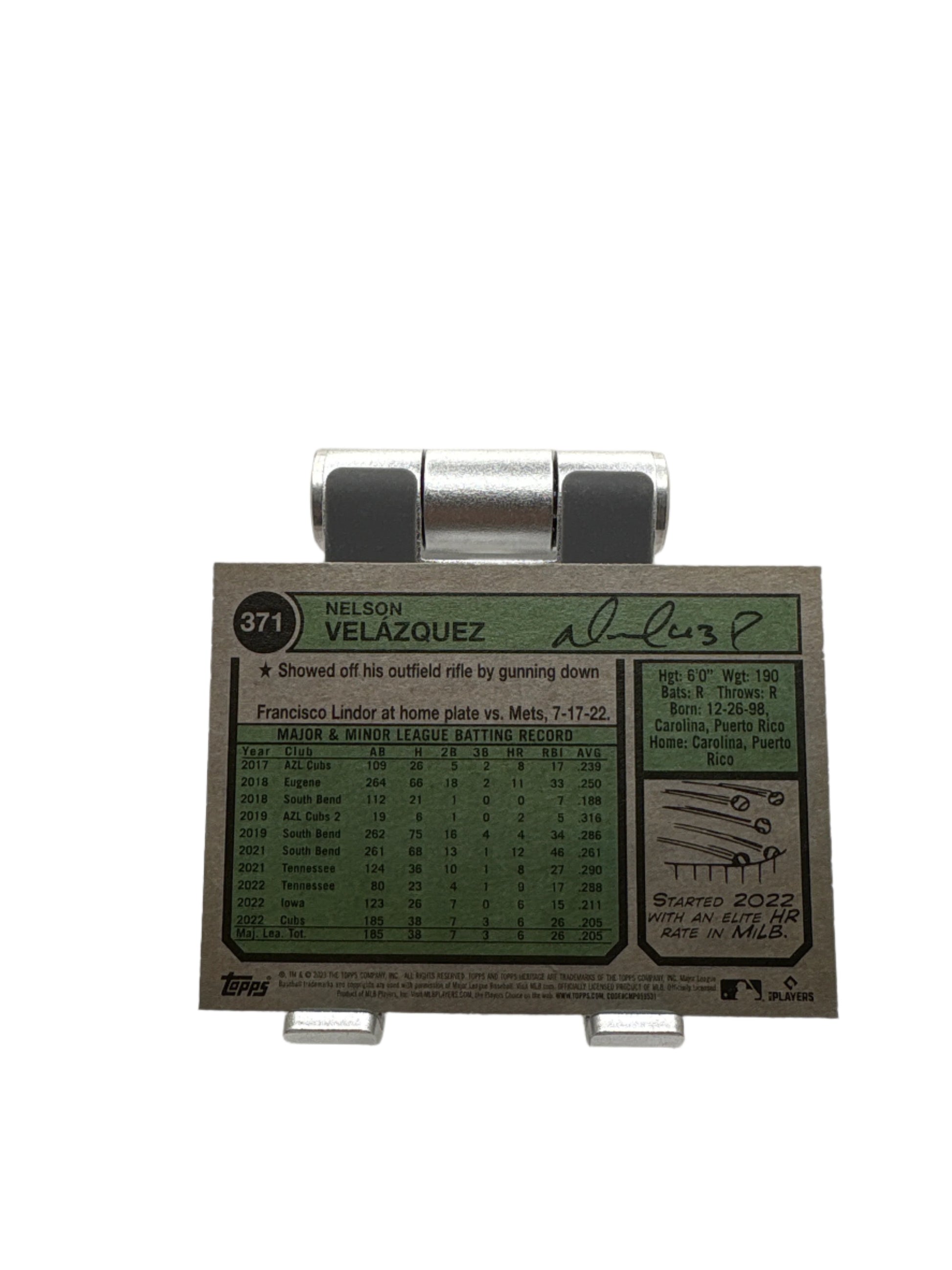 Topps Heritage Nelson Velazquez