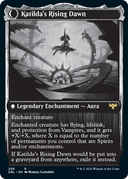 Katilda, Dawnhart Martyr // Katilda's Rising Dawn (DBL-288) - Innistrad: Double Feature: (Double Faced Transform)