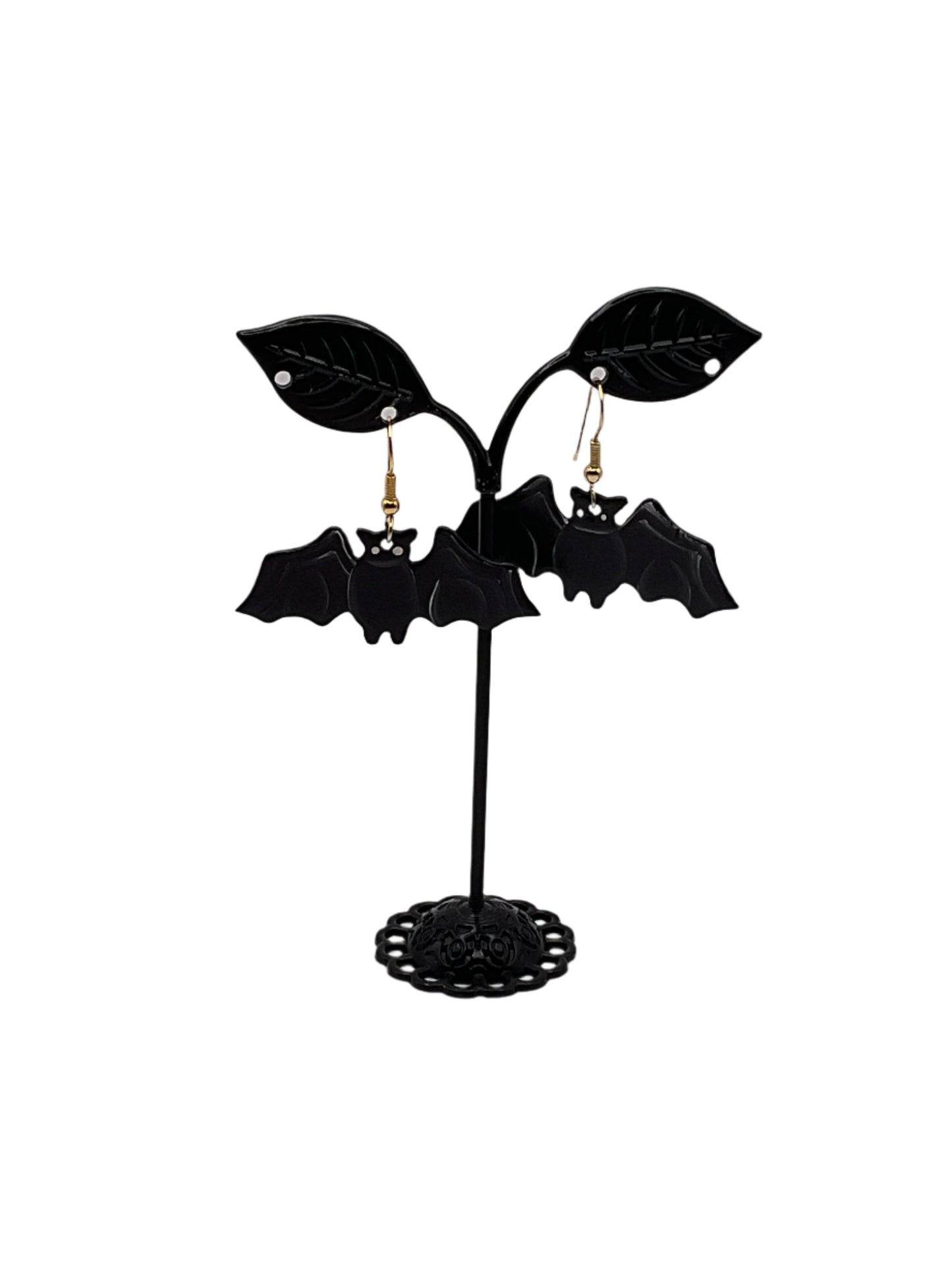 Black Bat Earrings