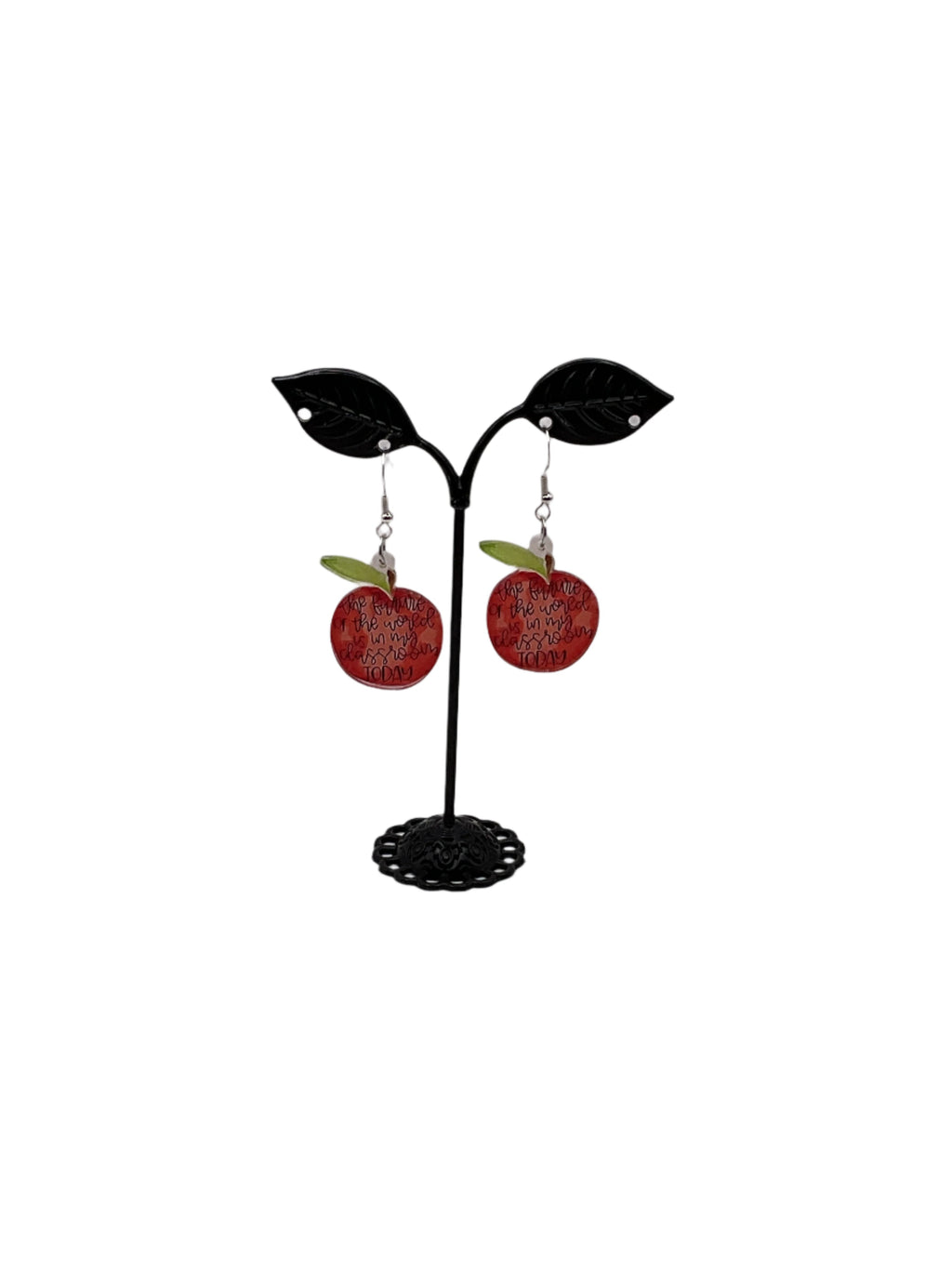 Teacher apple earrings
