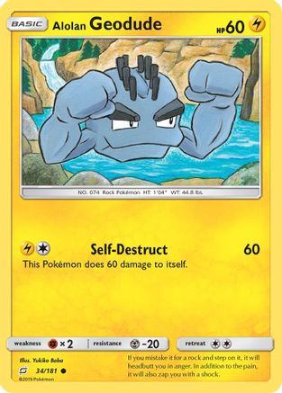 Alolan Geodude 034/181 - SM  Team Up Main image