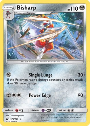 Bisharp 105/181 - SM  Team Up Reverse Holofoil Main image