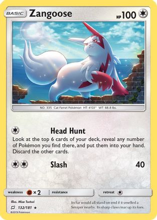 Zangoose 132/181 - SM  Team Up Holofoil Main image
