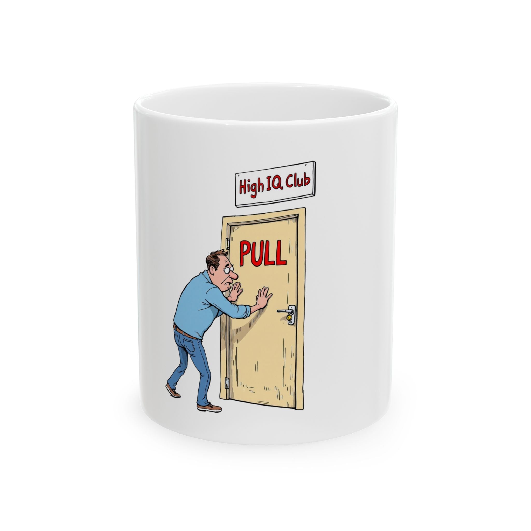 High IQ Club Ceramic Mug