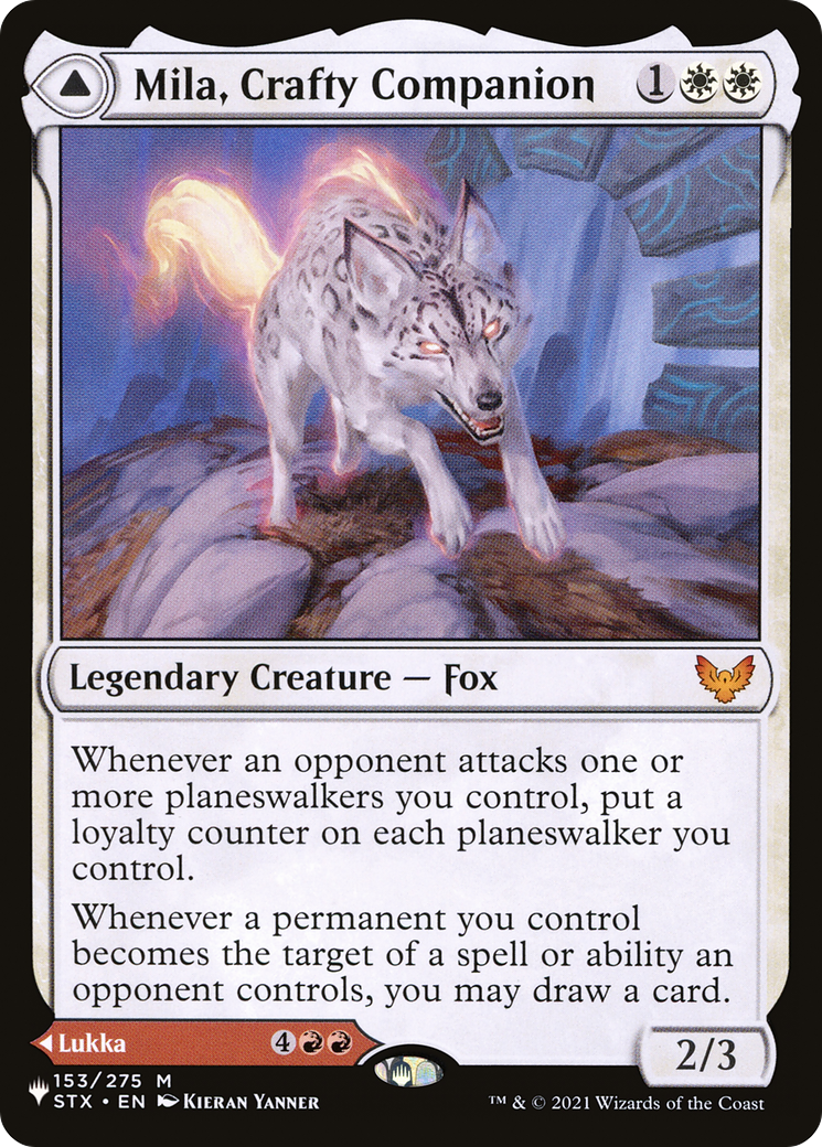 Mila, Crafty Companion // Lukka, Wayward Bonder (LIST-STX-153) - The List