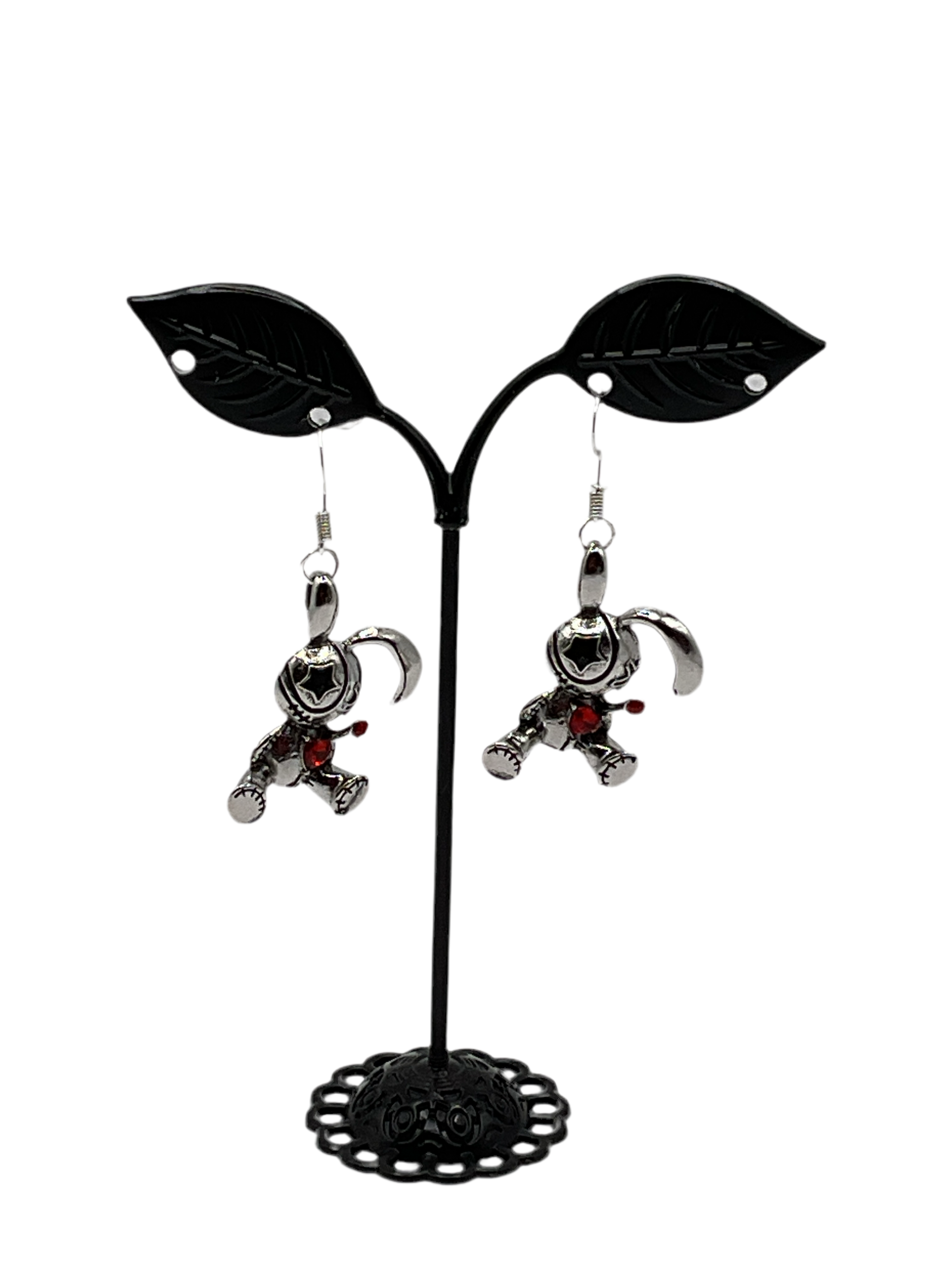 Rabbit voodoo doll earrings Main image