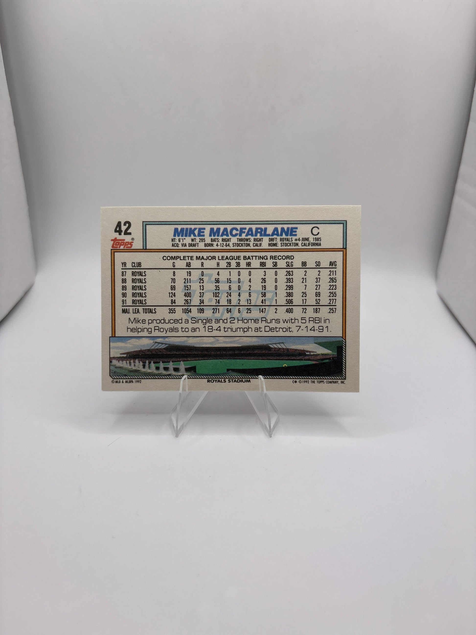 Topps Mike Macfarlane