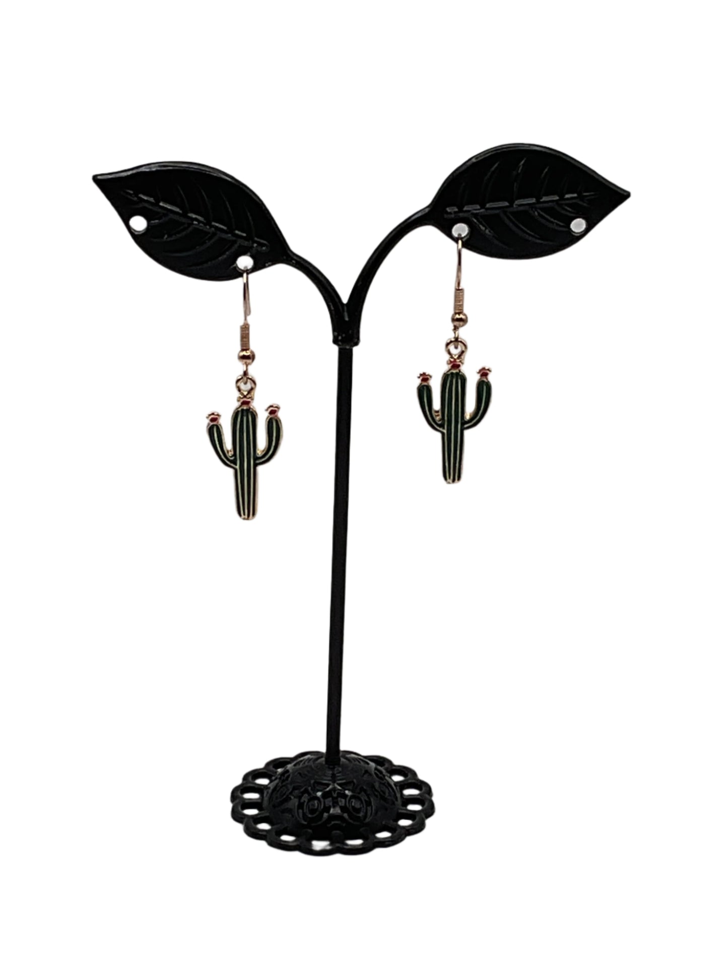 Cactus with flower Earrings