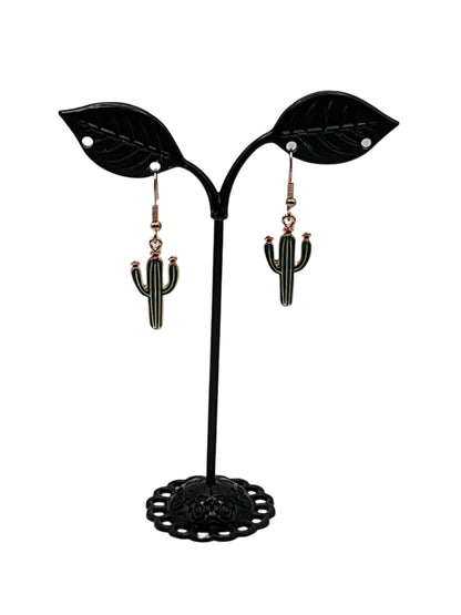 Cactus with flower Earrings