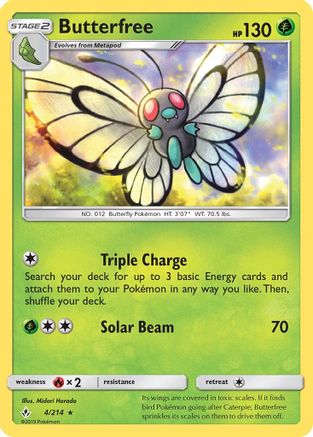 Butterfree 004/214 - SM  Unbroken Bonds