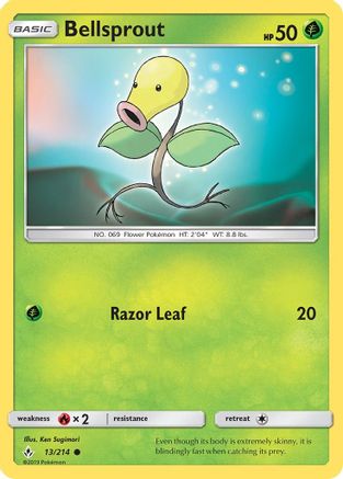Bellsprout 013/214 - SM  Unbroken Bonds Reverse Holofoil Main image