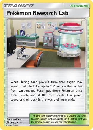 Pokemon Research Lab 205/236 - SM  Unified Minds Reverse Holofoil Main image