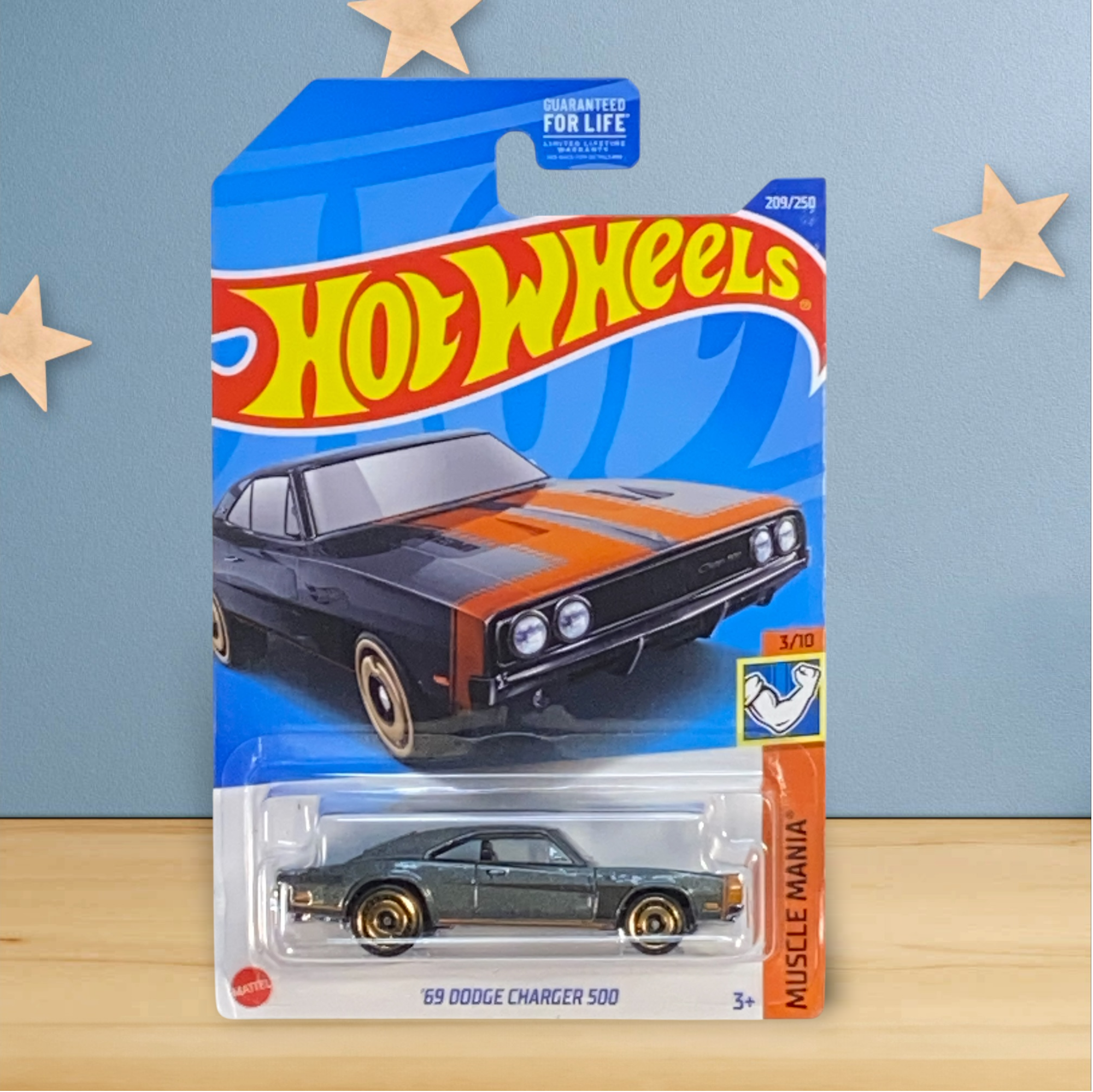 Hot Wheels '69 Dodge Charger 500 - Muscle Mania Series 3/10