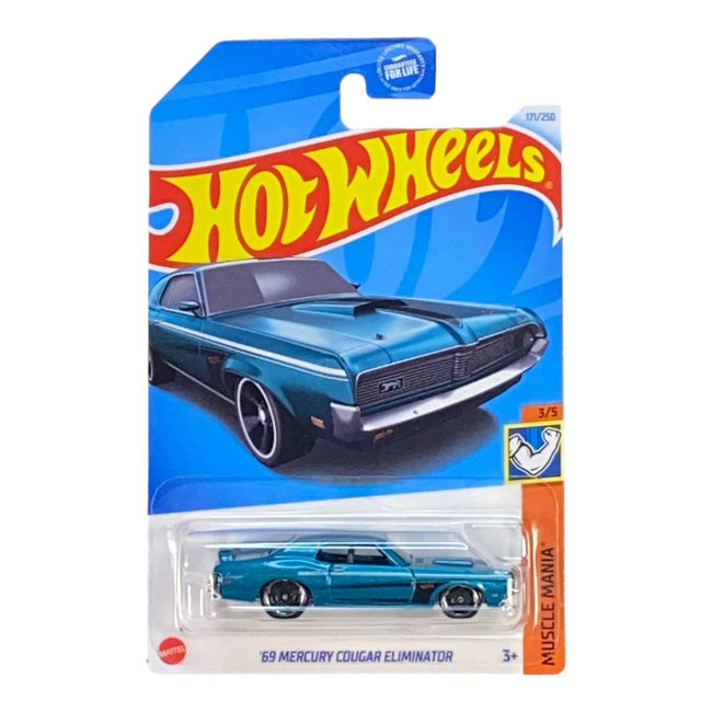Hot Wheels '69 Mercury Cougar Eliminator - Muscle Mania Series 3/5 - Hover Image