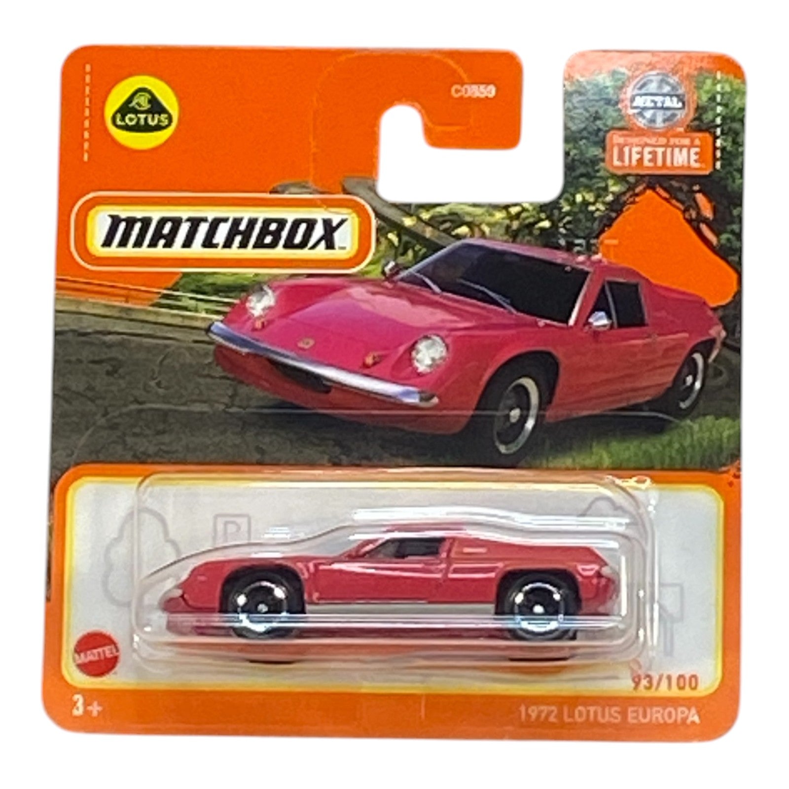 Matchbox 1972 Lotus Europa - Matchbox Series 93/100 Short Card Main image