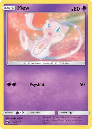 Mew 032/68 - Hidden Fates