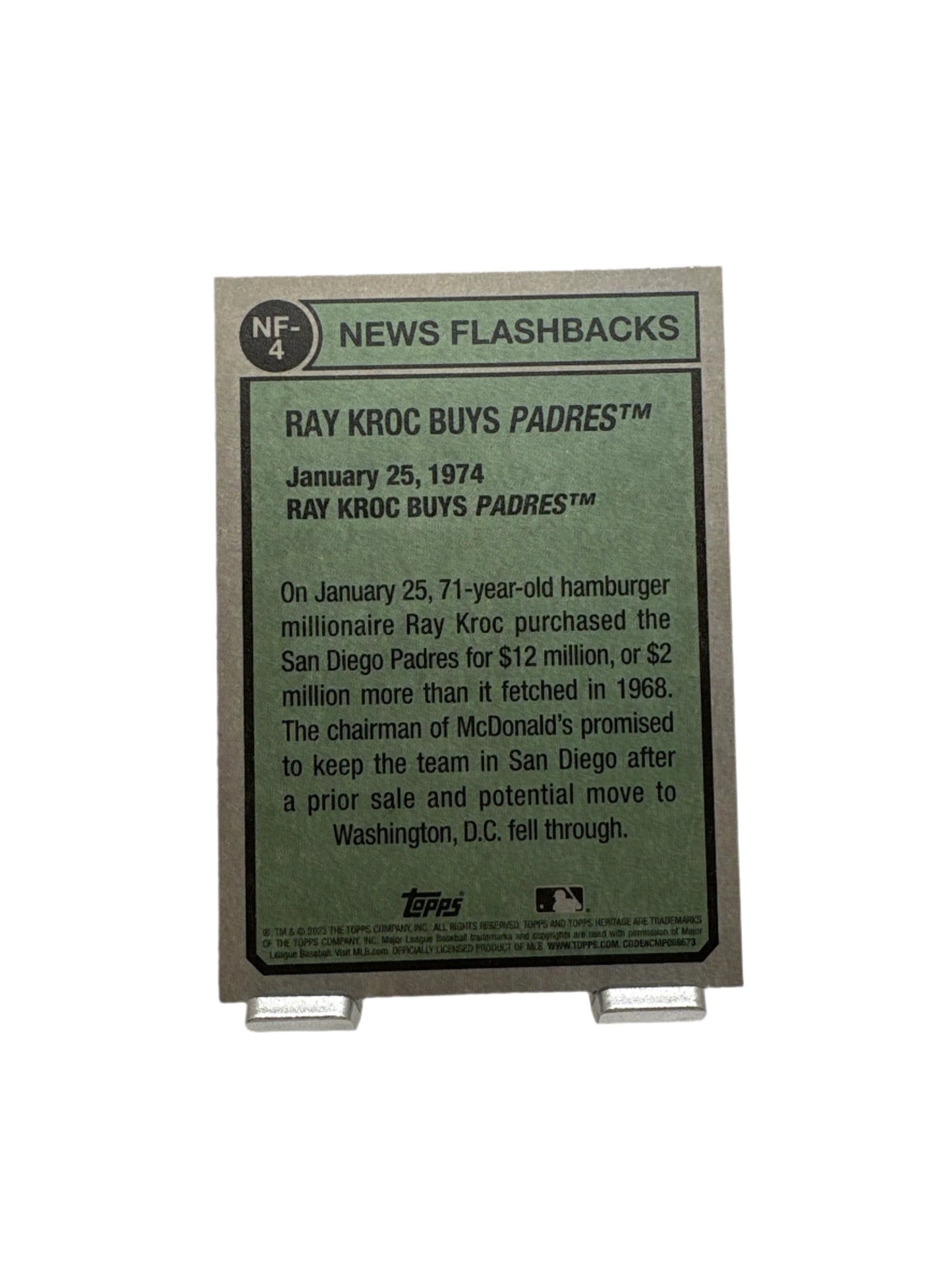 Topps Heritage 1974 Flashbacks