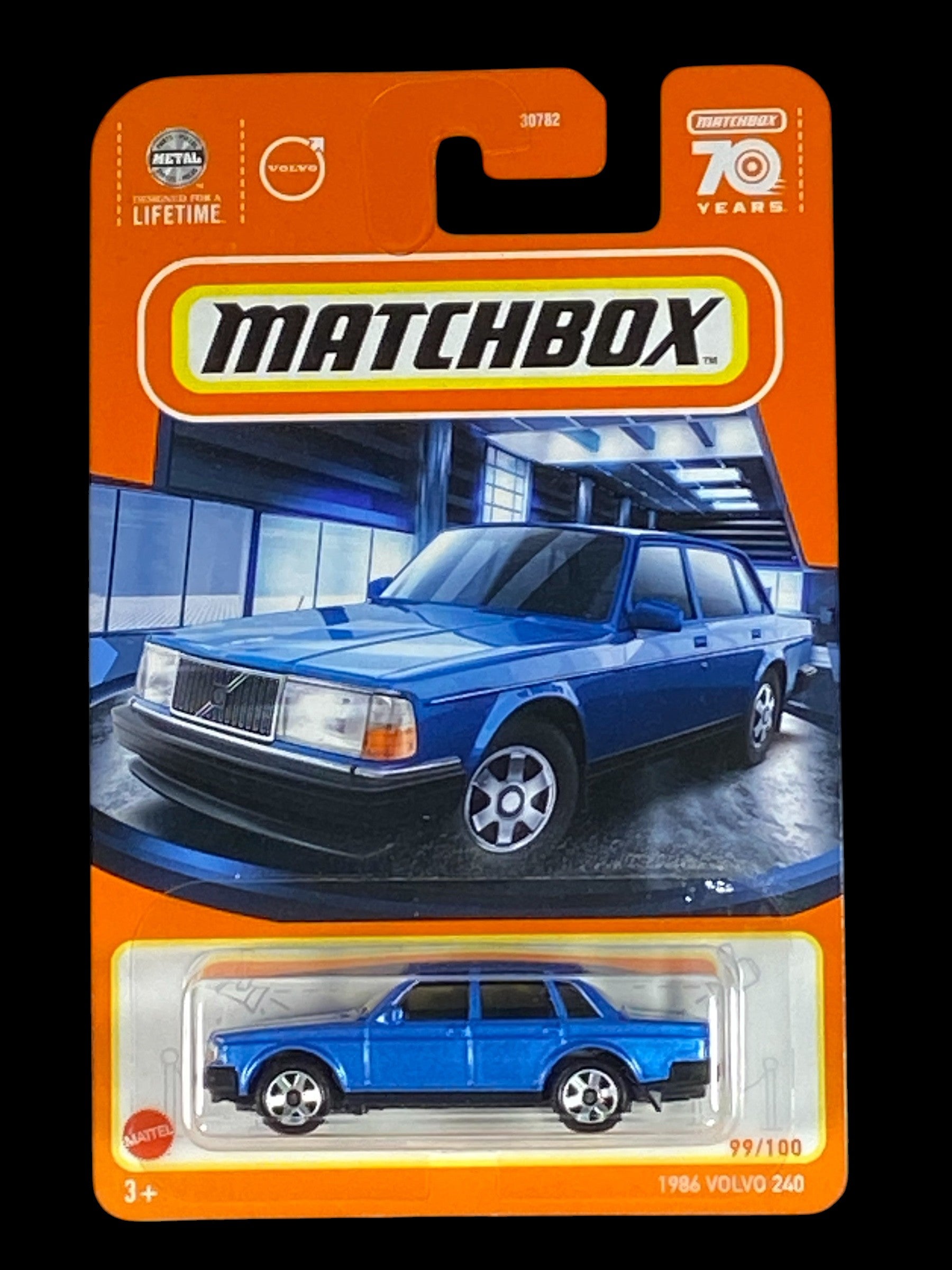 Matchbox 1986 Volvo 240 - 70 Years Series 99/100