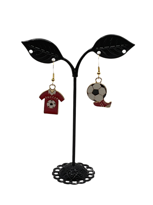 Soccer earrings Hover Image