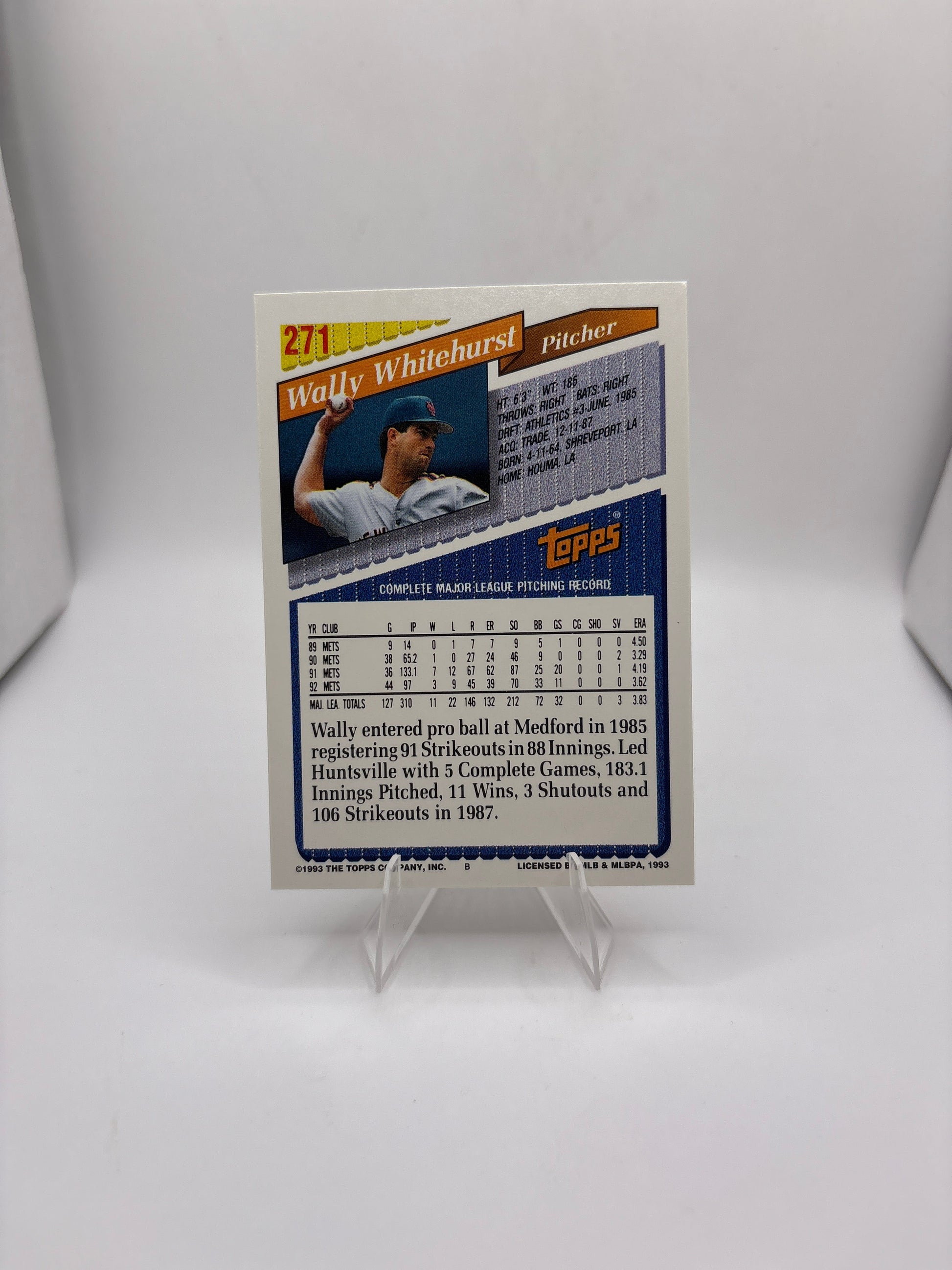 Topps Wally Whitehurst