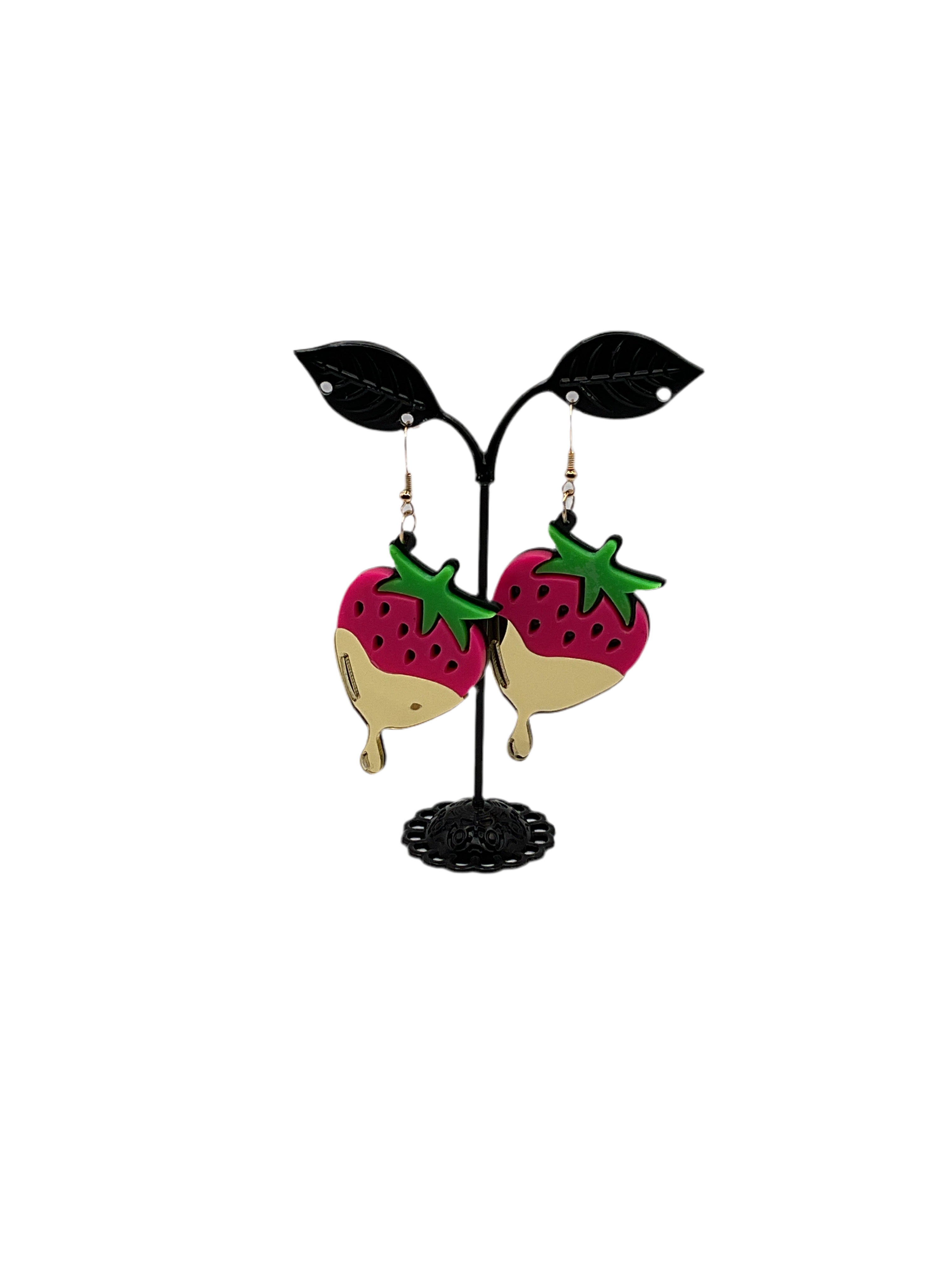 Dripping Strawberry Earrings