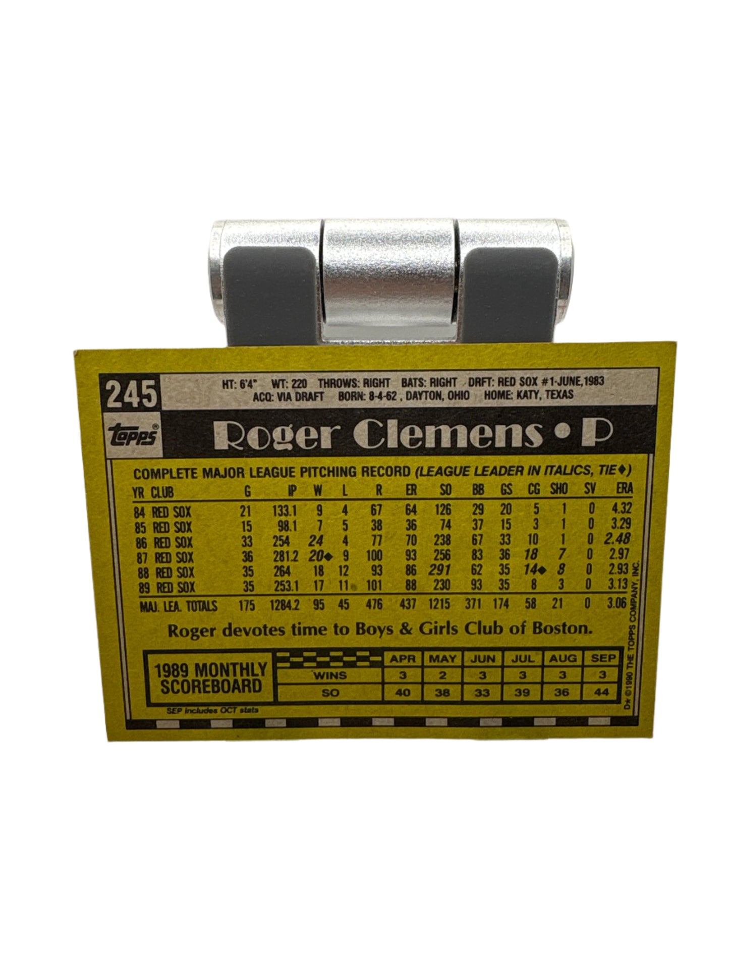 Topps Roger Clemens