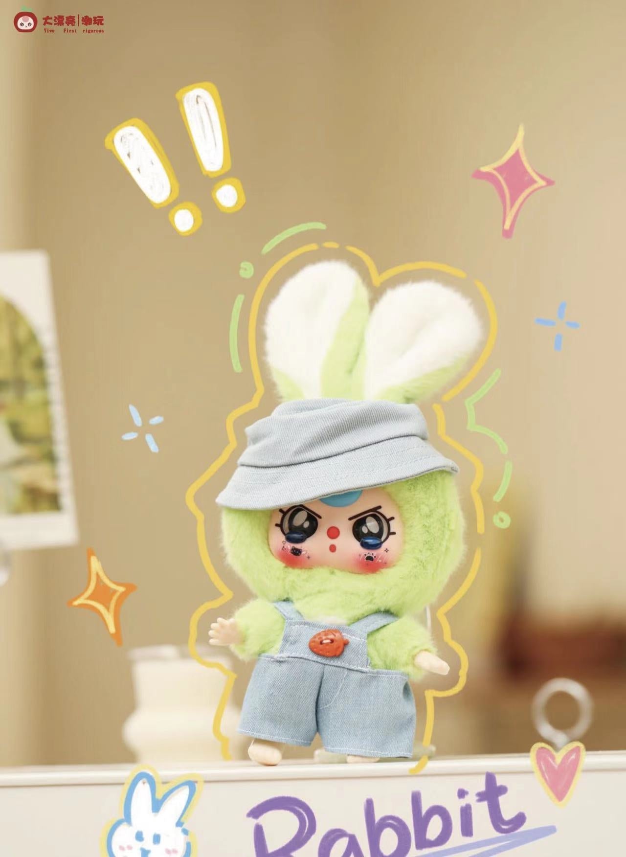 Baby Three -Macaron Rabbit Stuffed Blind Box (1 Blind Box) Main image