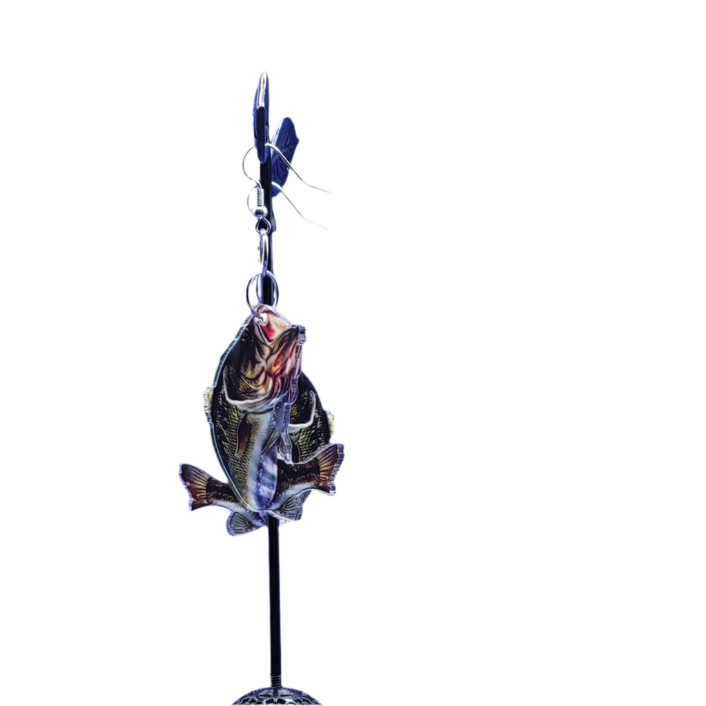 Largemouth Bass earrings