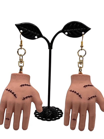 Frankenstein Hand Earrings