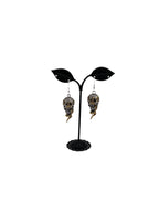 Skull and snake earrings