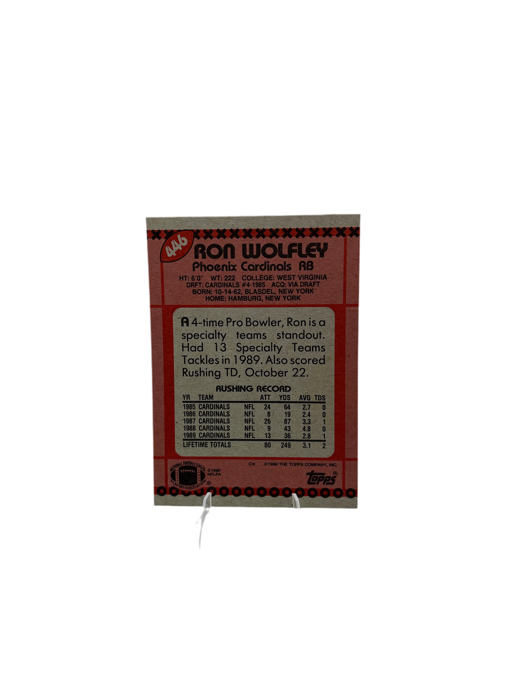 Topps Ron Wolfley