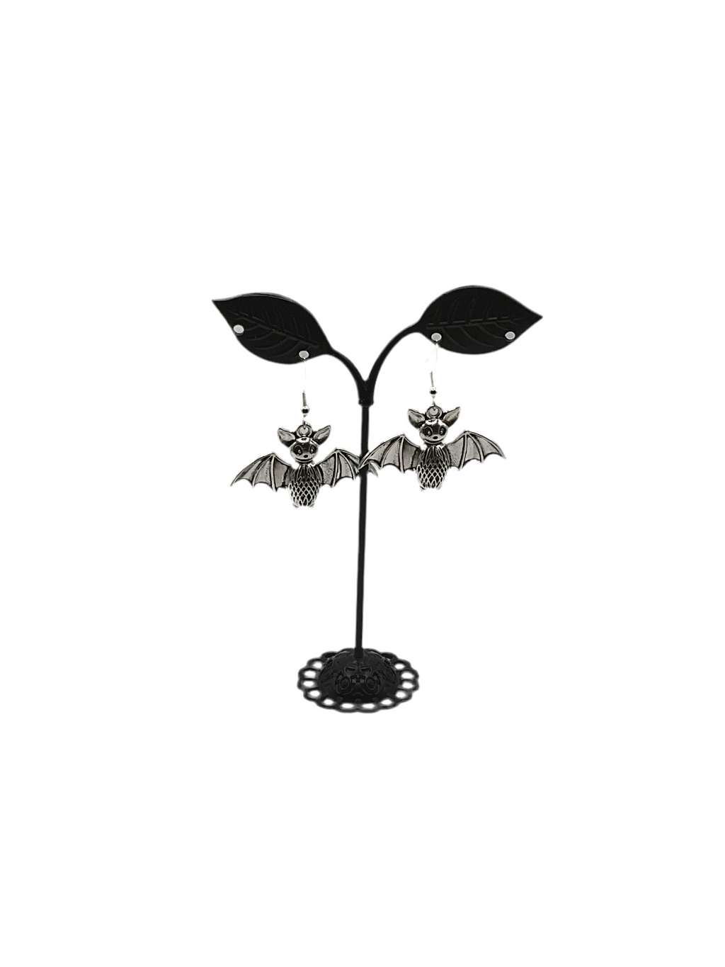 Silver Bat Earrings