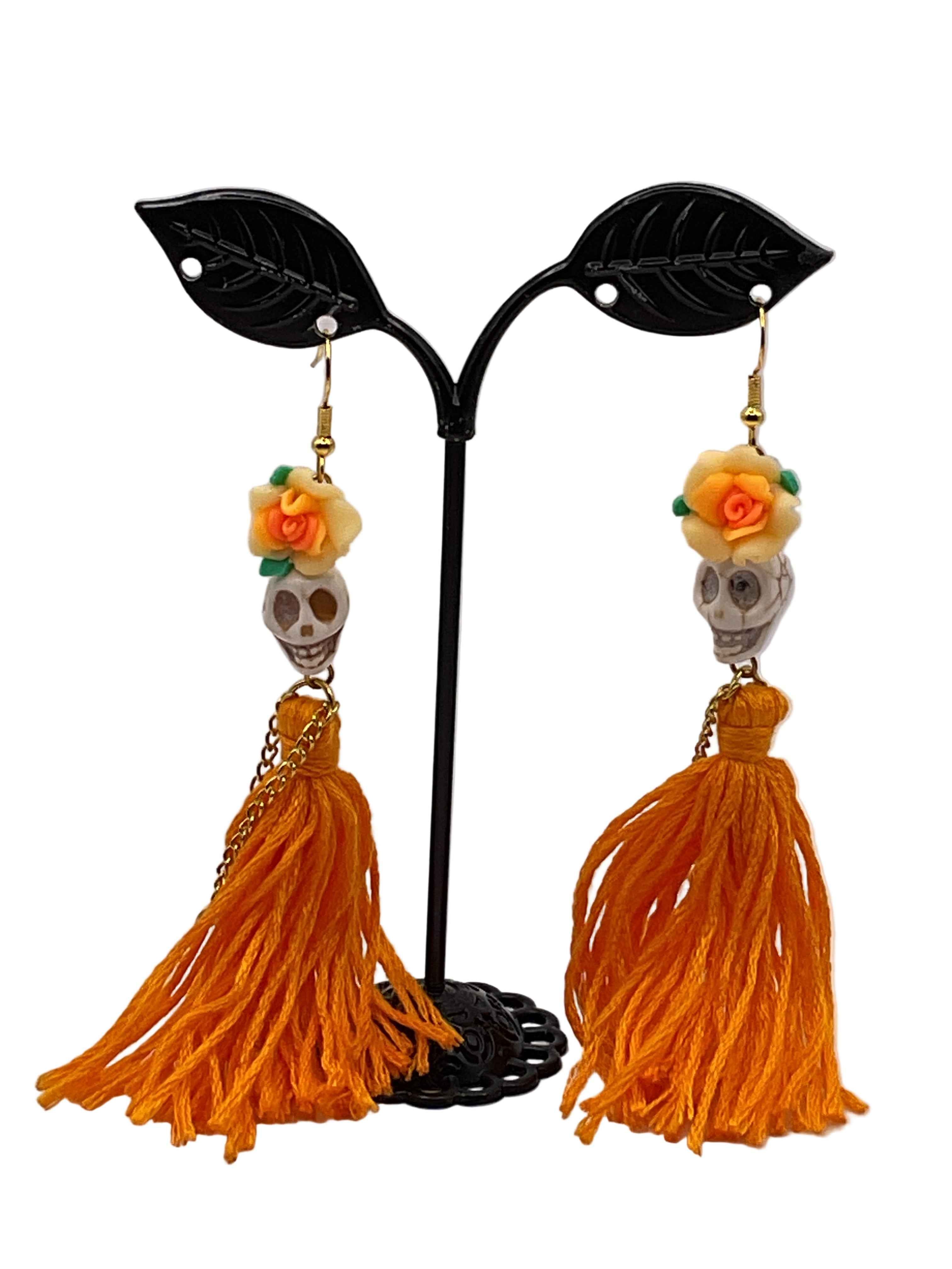 Skull Tassel Earrings Main image